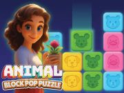 Juego Rompecabezas de bloque de animales en línea