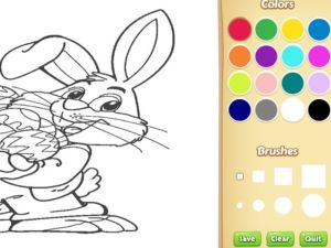 Juego Libro para colorear de Easter Bunny para niños en línea