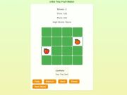 Juego Memory de la fruta coincide con el rompecabezas del cerebro en línea