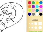Juego Libro para colorear de amor para niños en línea