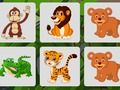 Juego Memoria de animales salvajes  en línea