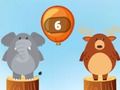 Juego Resta de globos de la selva  en línea