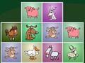 Juego Animales de granja que coinciden con rompecabezas  en línea