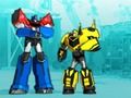 Juego Transformadores. Robots disfrazados: Super Mini Striker  en línea