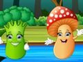 Juego Reunión con tarjetas de verduras.  en línea
