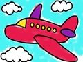 Juego Libro de colorear avión  en línea