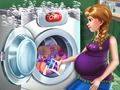 Juego Embarazada Princess Laundry Day  en línea