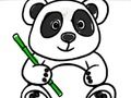 Juego Regreso a la escuela: colorear panda  en línea