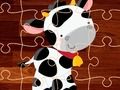 Juego Animales de granja de dibujos animados rompecabezas en línea