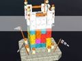 Juego Destrucción de bloques de castillo  en línea