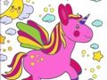 Juego Fabuloso lindo unicornio para colorear libro  en línea