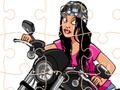 Juego Jigsaw de ciclistas locos en línea