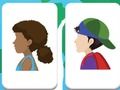 Juego Memoria de niños que viajan  en línea