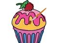 Juego Delicioso colorante de cupcake en línea
