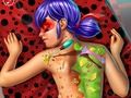 Juego Tratamiento de espalda de niña con puntos  en línea