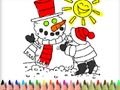 Juego Regreso a la escuela: coloración de invierno  en línea