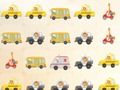 Juego Animales de dibujos animados en coches Match 3  en línea