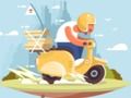 Juego Rompecabezas de paseos en scooter por la ciudad  en línea
