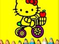 Juego De vuelta a la escuela: dulce gatito para colorear  en línea