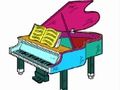 Juego Regreso a la escuela: libro para colorear piano  en línea