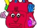 Juego Regreso a la escuela: libro para colorear de mochila escolar  en línea