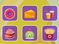Juego Conexión de comida deliciosa  en línea