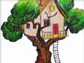 Juego Libro para colorear de la casa del árbol  en línea