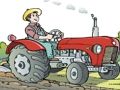Juego Rompecabezas de tractor de dibujos animados en línea