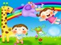 Juego Puzzle de jirafa de dibujos animados  en línea