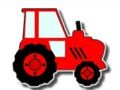 Juego Tractor para colorear fácil para niños  en línea