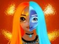Juego Tutorial de medias caras de maquillaje de princesa de Halloween  en línea