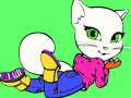 Juego Libro para colorear de Talking Angela  en línea