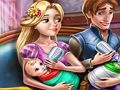 Juego Día de la familia de las gemelas Rapunzel en línea Juego Día de la familia de las gemelas Rapunzel en línea
