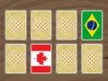 Juego Memoria de banderas del mundo  en línea