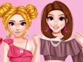 Juego Vestir Top corto con volantes de moda  en línea