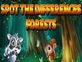 Juego Encuentra las diferencias en los bosques  en línea
