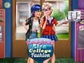 Juego Ladybug Elsa College Moda  en línea