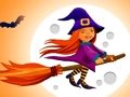 Juego Lindo rompecabezas de brujas de Halloween  en línea