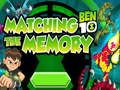 Juego Ben 10 combinando la memoria  en línea