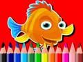 Juego Regreso a la escuela: libro para colorear de peces  en línea