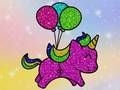 Juego Unicornios de brillo de libro para colorear  en línea