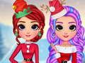 Juego Trajes De Navidad Para Niñas Arcoíris  en línea