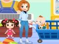 Juego Linda familia de compras  en línea