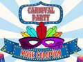 Juego Máscara de fiesta de carnaval para colorear  en línea