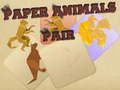 Juego Par de animales de papel  en línea
