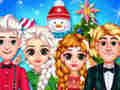 Juego Celebración navideña de la princesa congelada  en línea