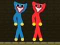Juego Stickman rojo y azul Huggy  en línea