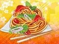 Juego Fideos fritos  en línea
