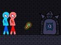 Juego Cuerda Stickman roja y azul  en línea