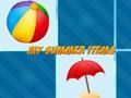 Juego Mis artículos de verano  en línea